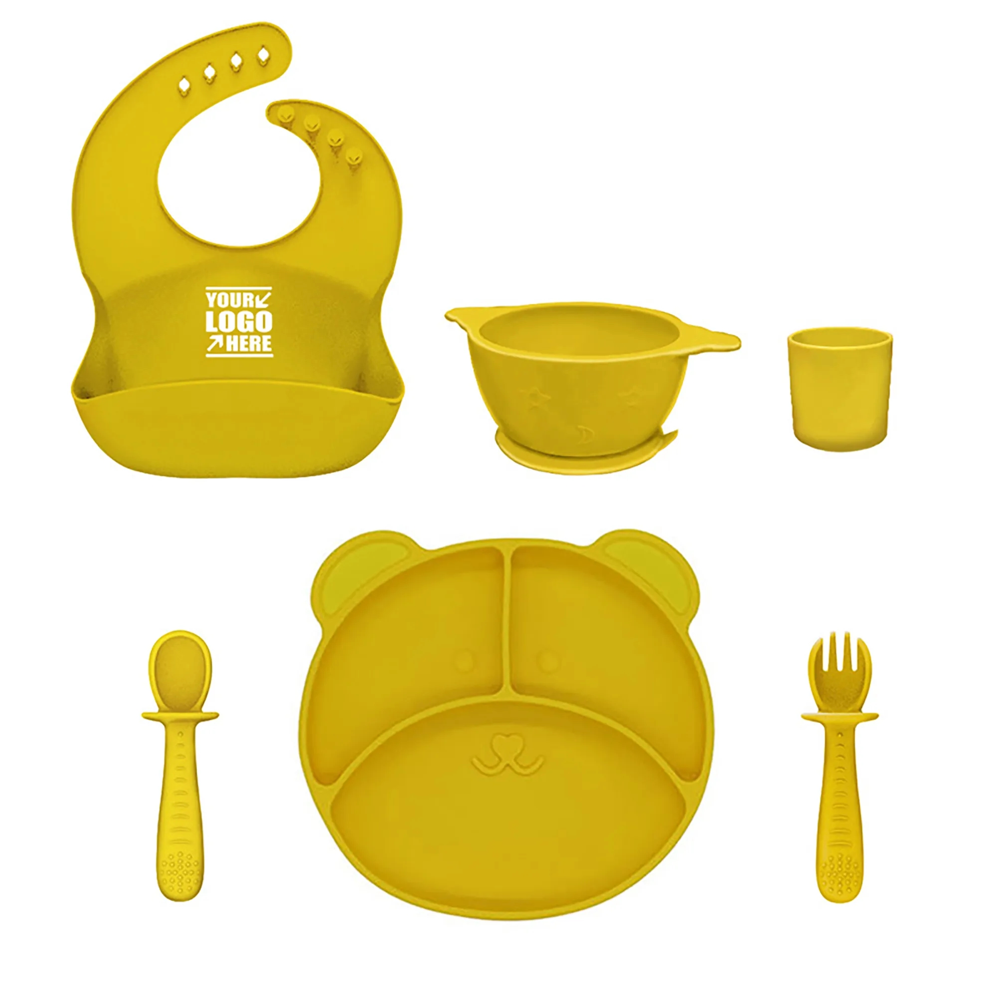 Silicone Baby Feeding Set 6