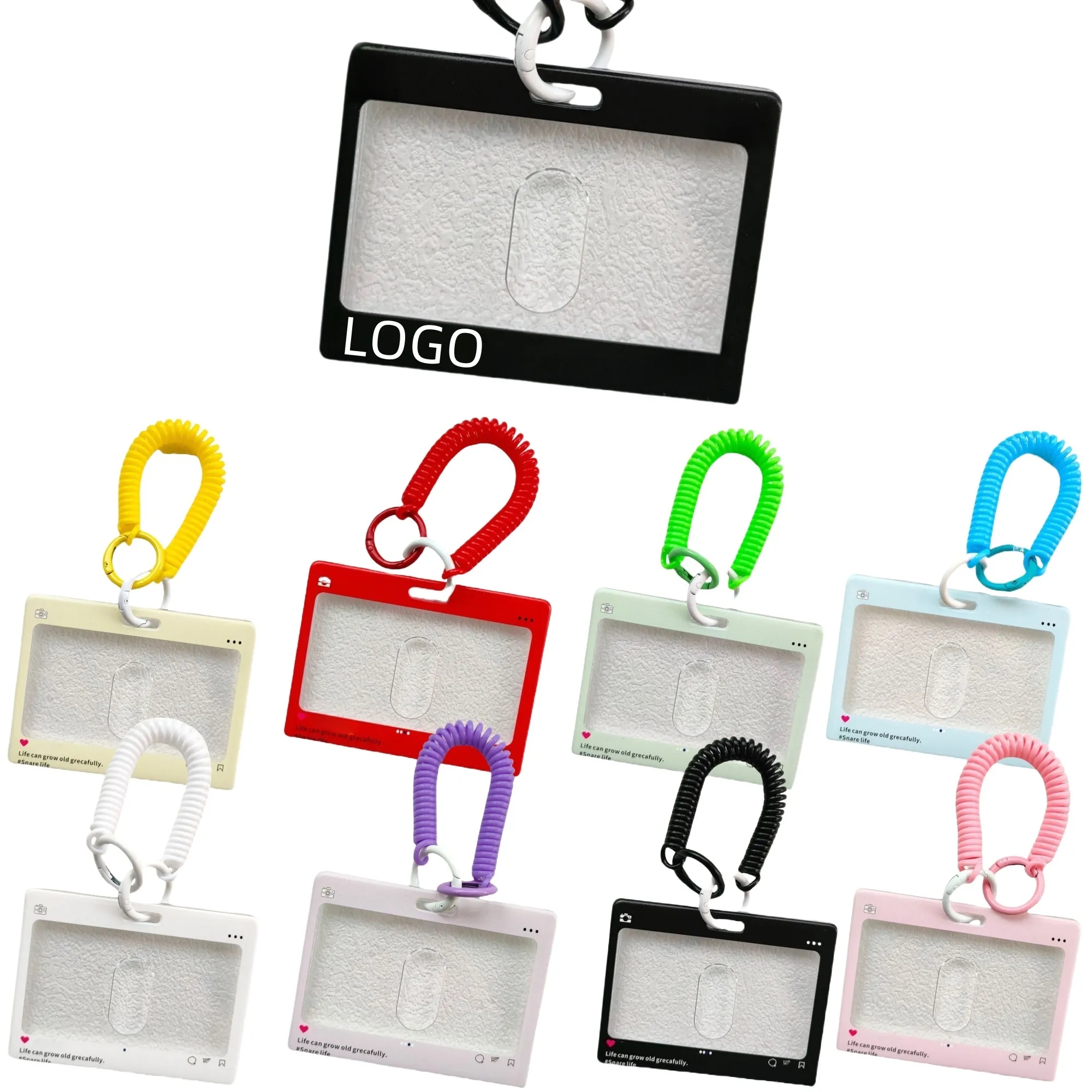 Acrylic Card Holder Keychain 9