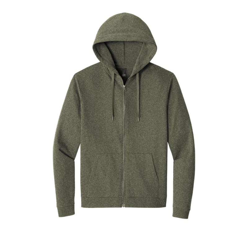 District Perfect Tri Fleece Full-Zip Hoodie, custom hoodie or sweatshirt with logo imprint 11