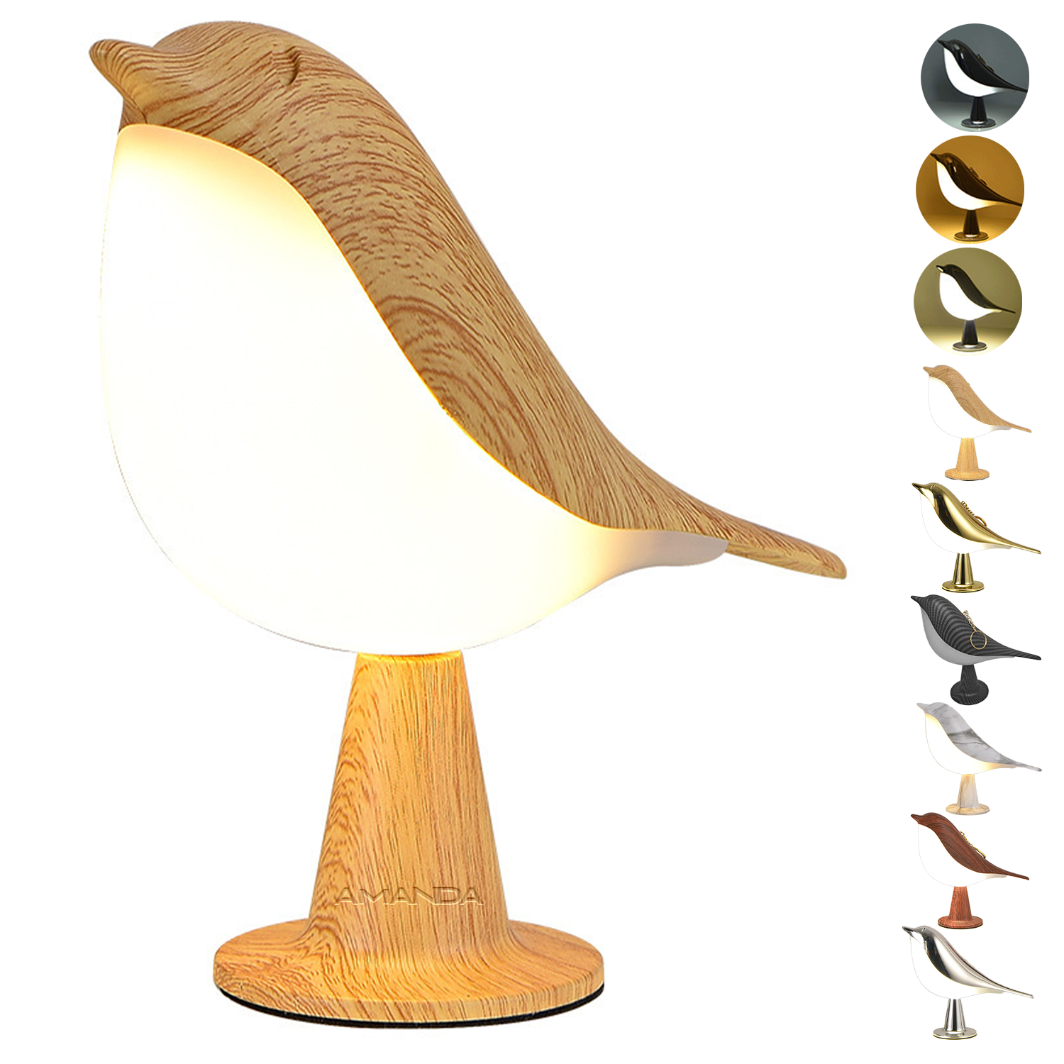 bedrooms decoration baby room adjustable Bird Touch Light 1