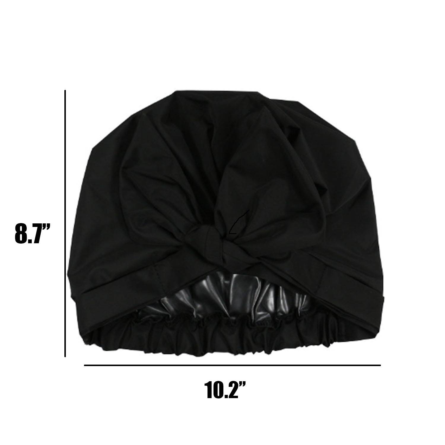 Bow tie satin bath cap 4