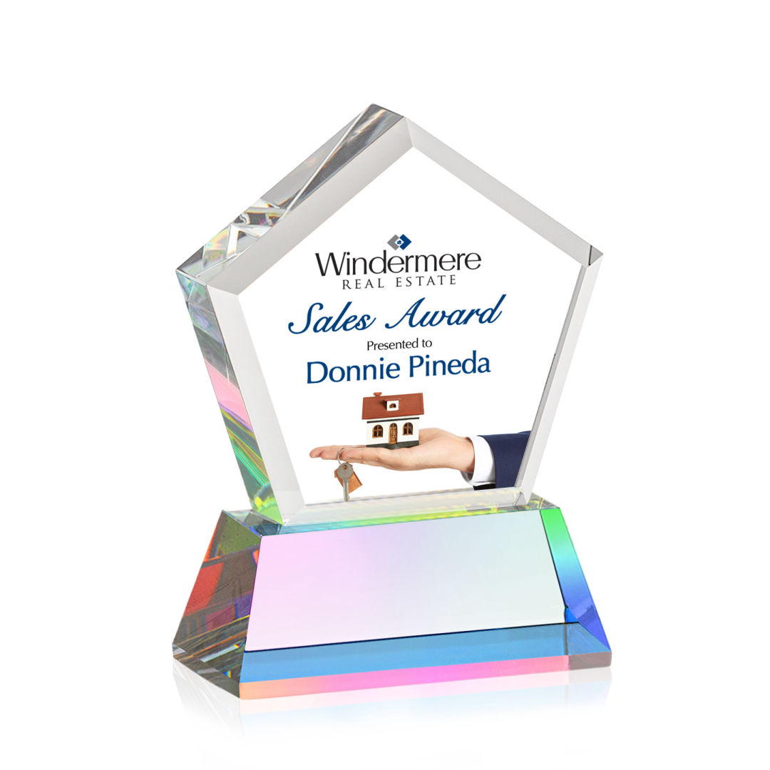 Genosee VividPrint™ Award on Base - Prismatic 9