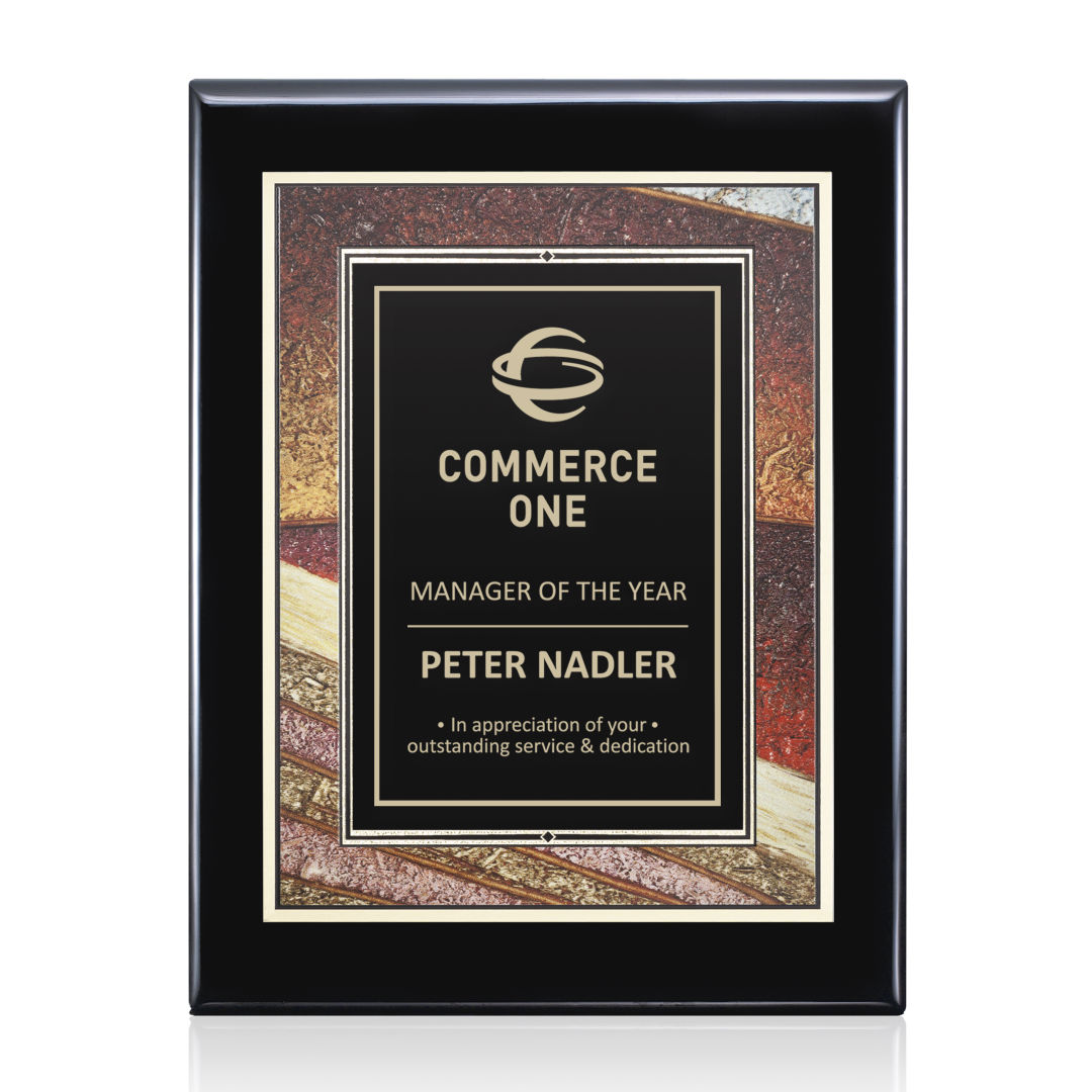 Oakleigh/Albina Plaque - Black Finish 3