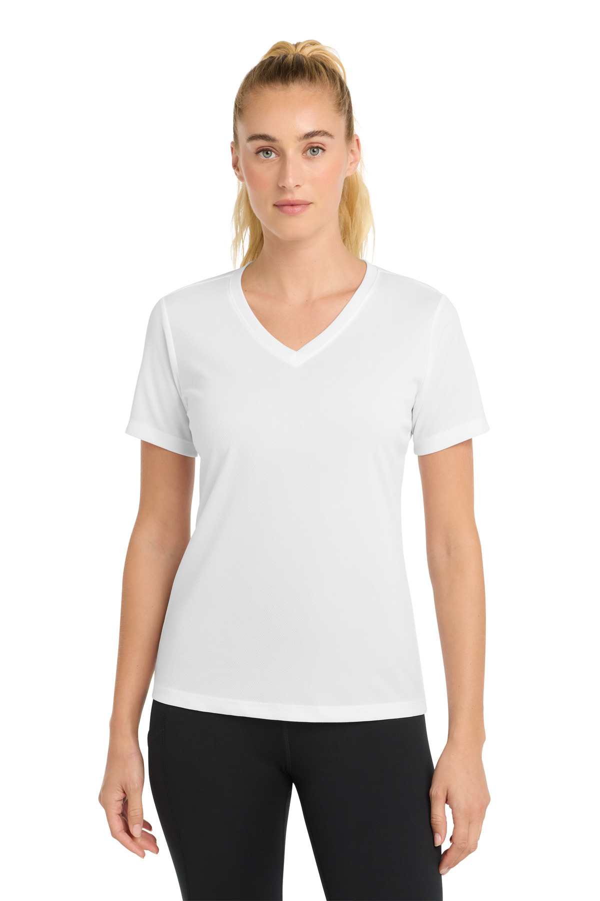 Sport-Tek Women's PosiCharge RacerMesh V-Neck Tee. LST340 37