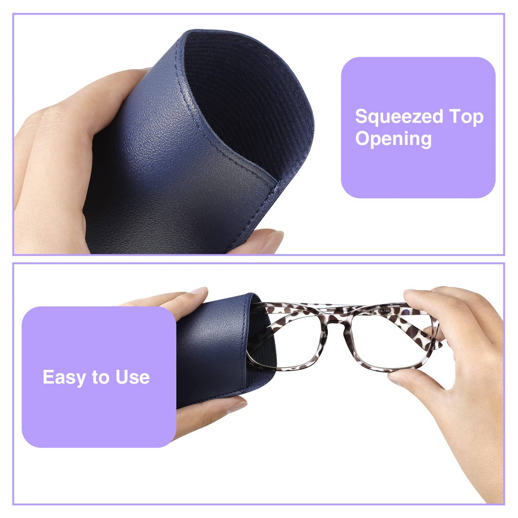 Eyeglass Pouch in PU Leather 3