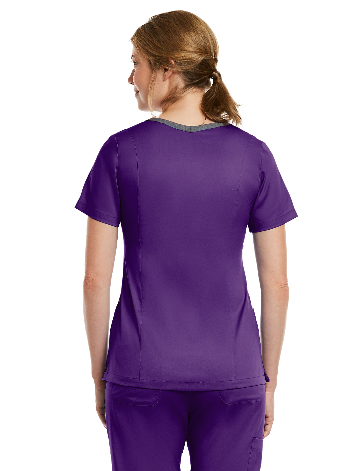 Maevn - Matrix - Women's Three-Pocket Heather Neck Band Top 38