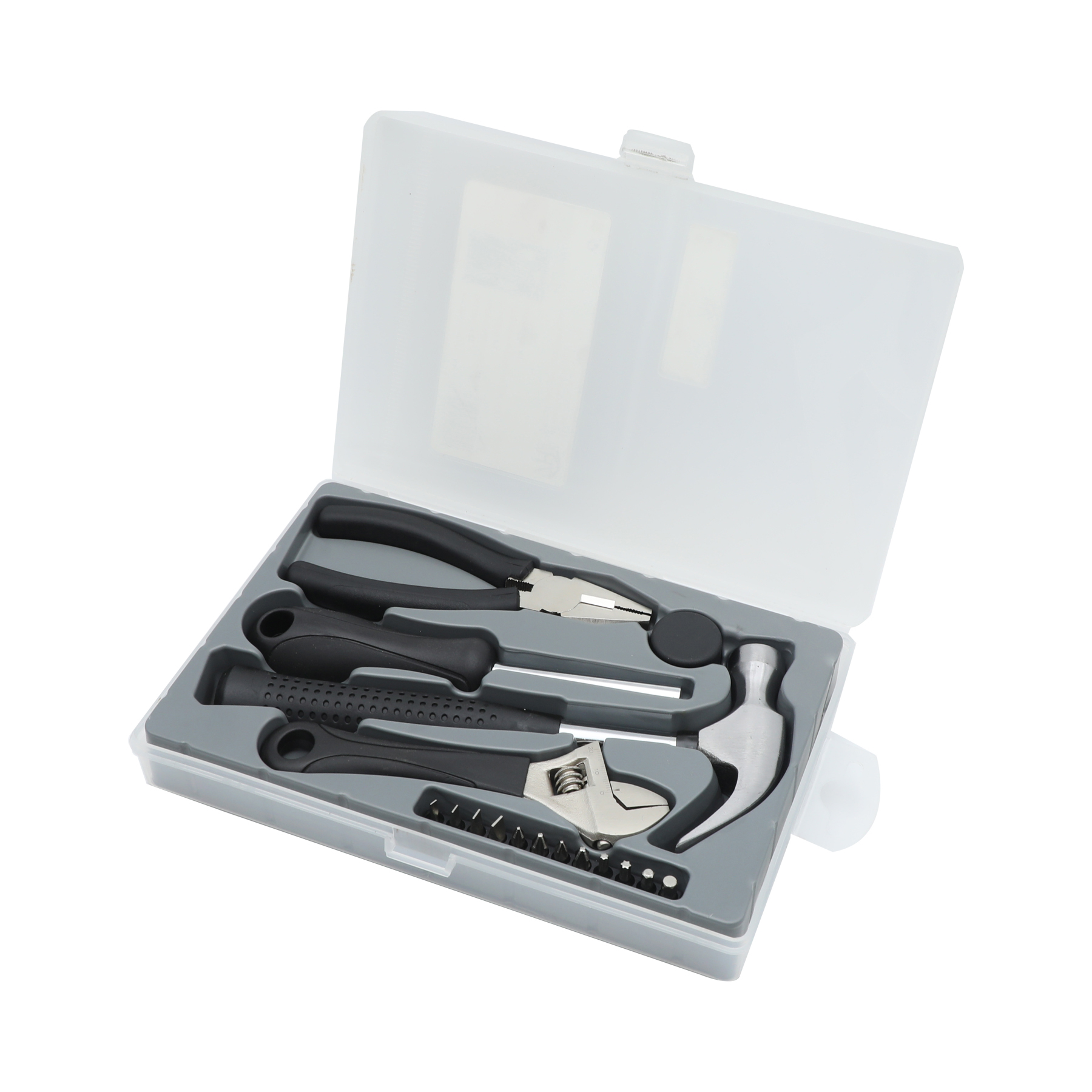 HandyPro 18pc Household Tool Set with Hammer, Adjustable Wrench, and Pliers 6