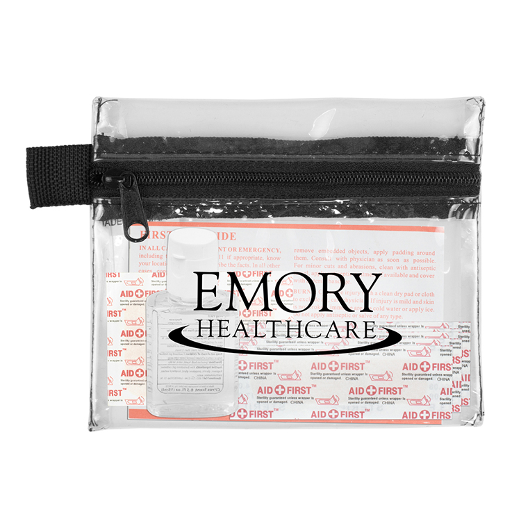 "SaniTime" 9 Piece Hand Sanitizer Healthy Living Pack in Zipper Pouch Components inserted into Zippe 25