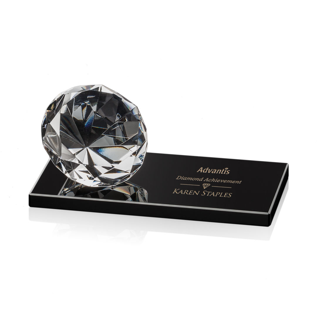 Gemstone Award on Black - Diamond 8
