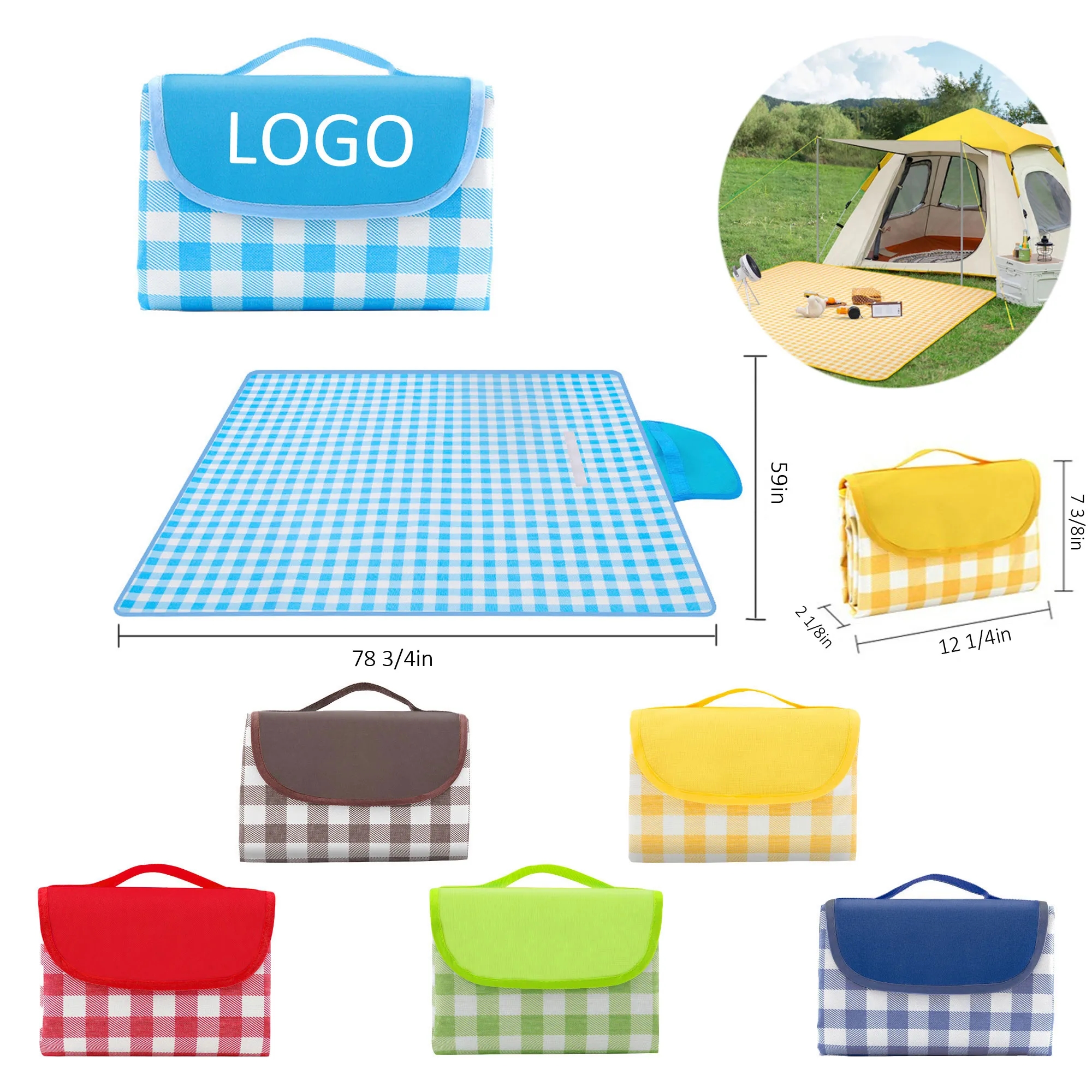 Waterproof Oxford Cloth Picnic Blanket 2