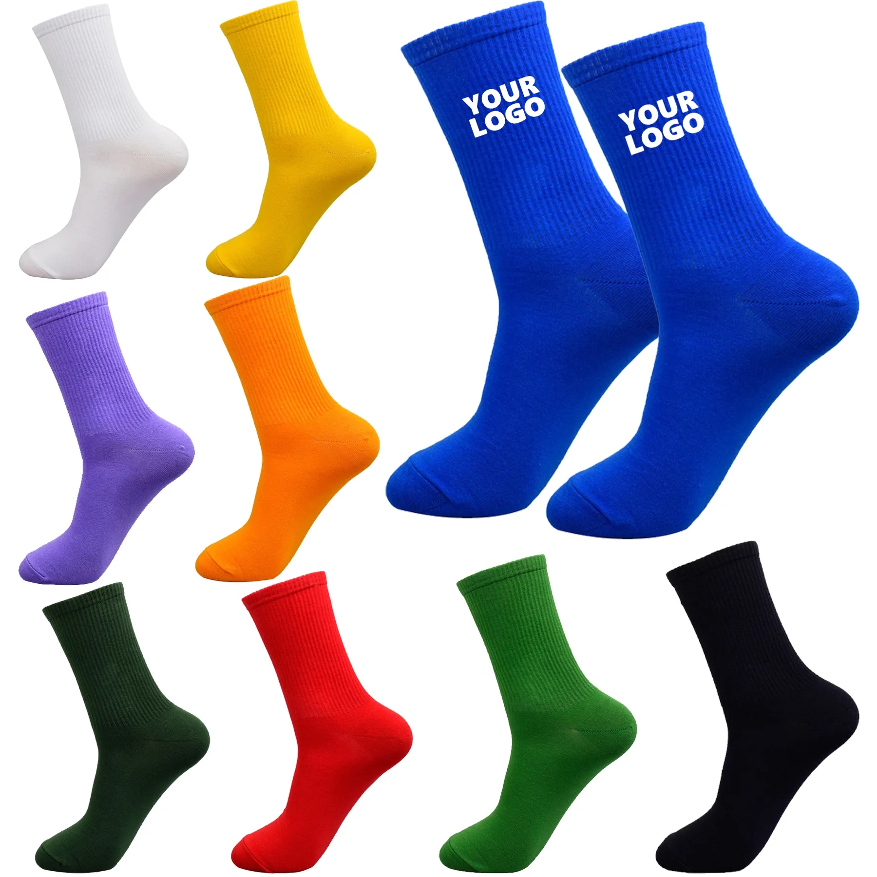 Jacquard Weave Unisex Cotton Socks