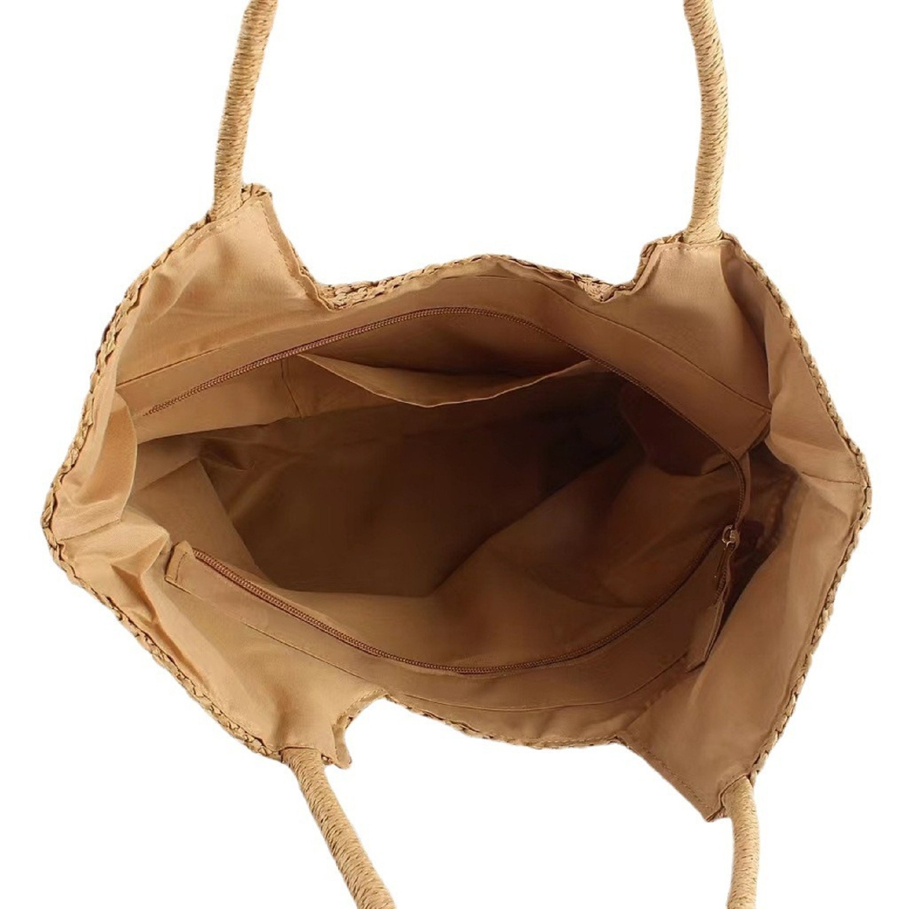 Straw Beach Bag, custom tote bag with logo imprint 5