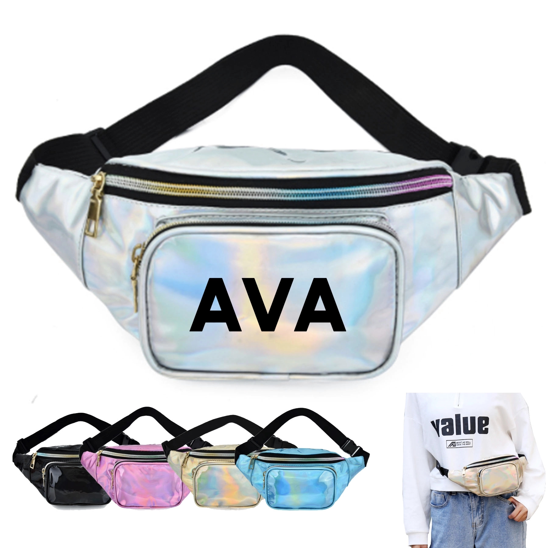 PU Laser Fanny Pack 2