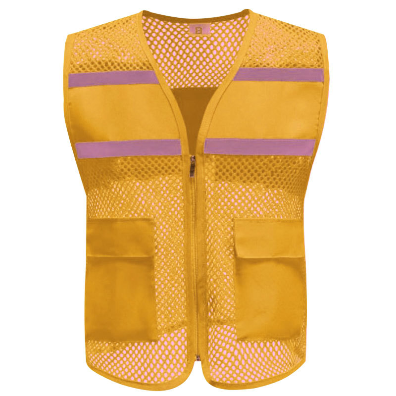 customize vests & waistcoats election safety vest Reflective Vest custom logo multi-pocket fishing v 5