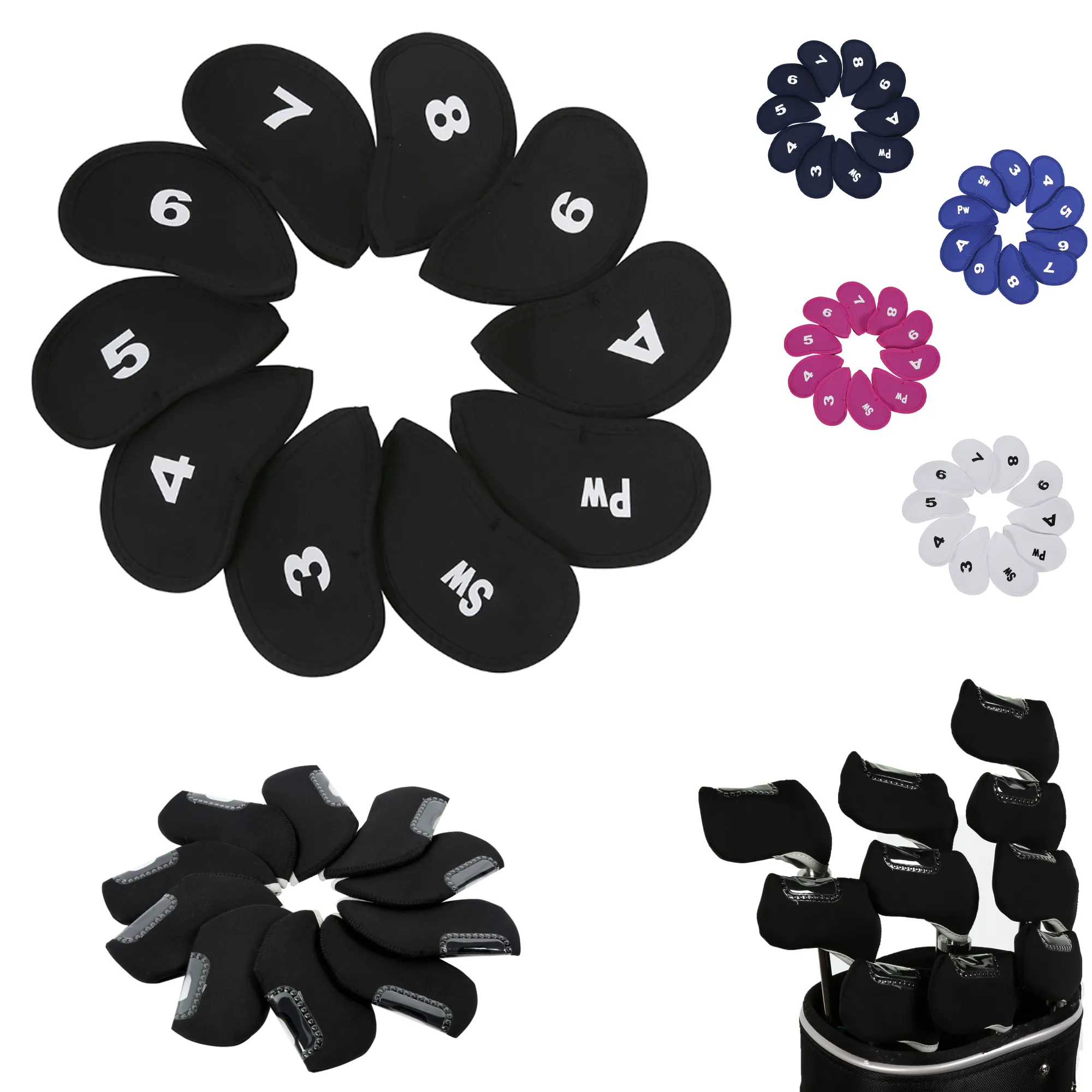 Golf Club Headcover Set 3
