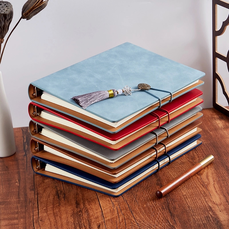 PU Leather A5 Business Travel Journal Binder Notebook 1