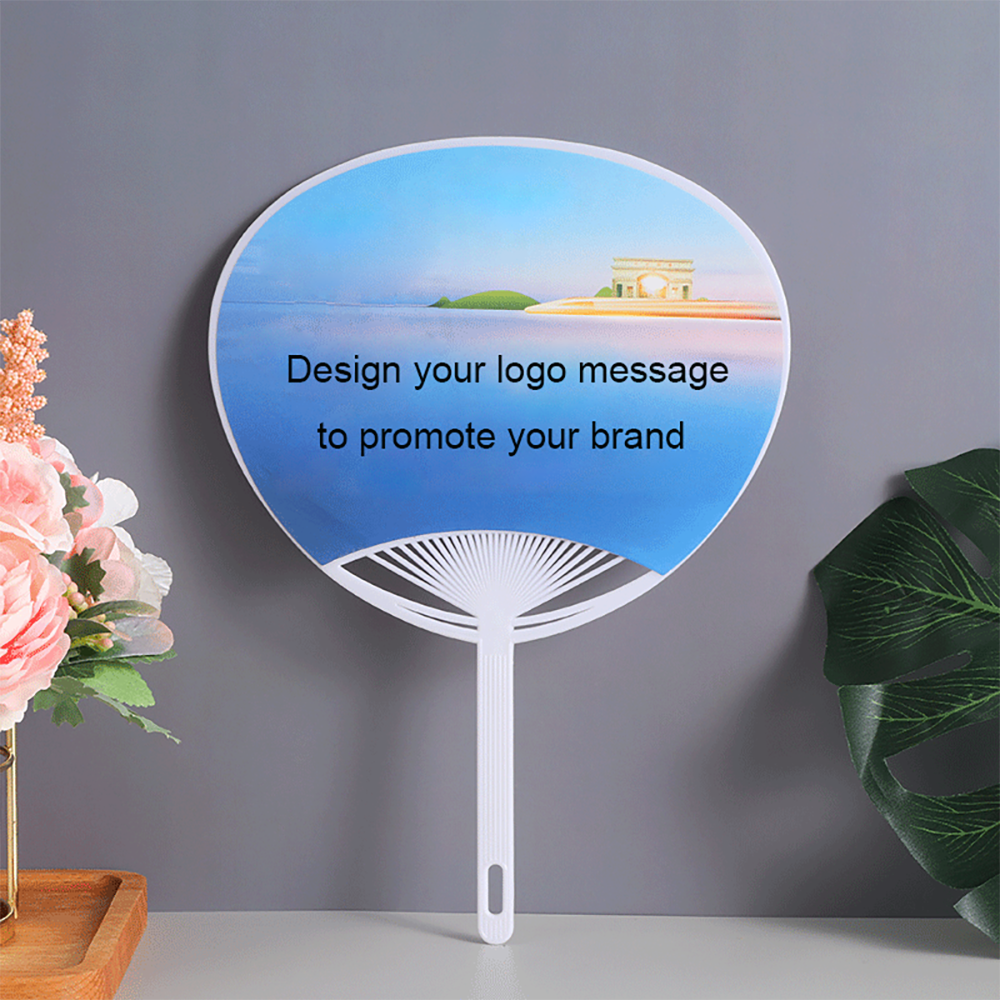 Big head shaped advertising hand fan 5