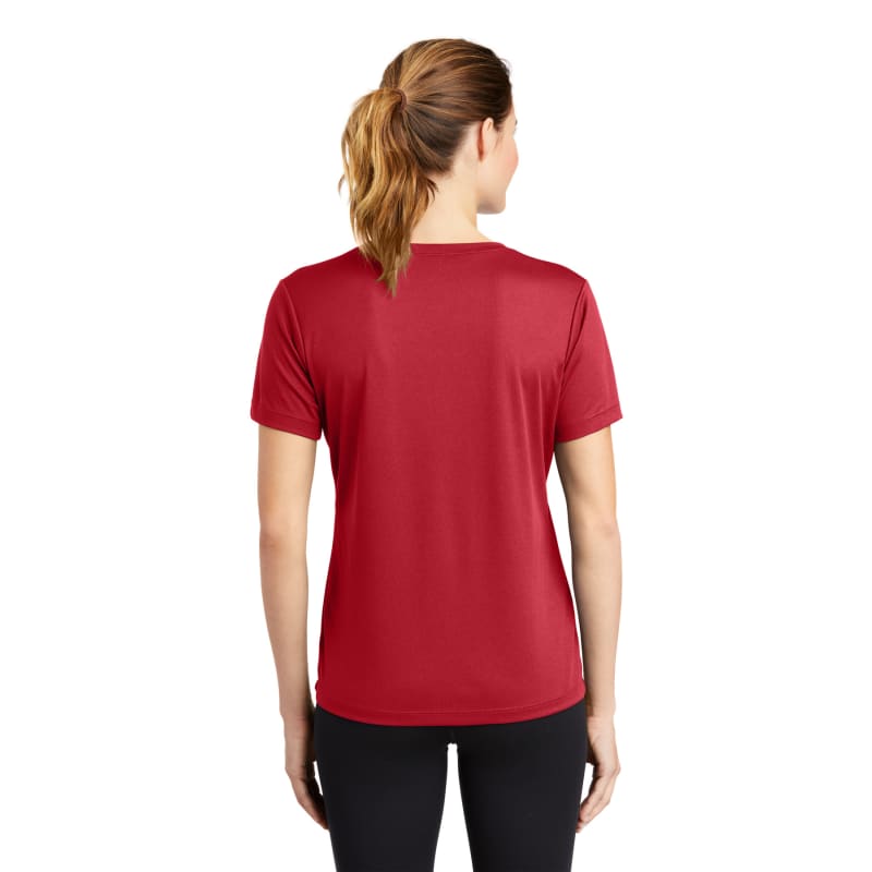 Sport-Tek Women's PosiCharge RacerMesh V-Neck Tee. 57