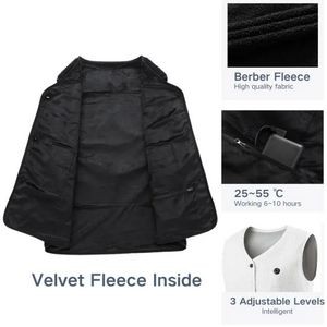 Teddy Fleece Smart 16 Heated Zones Heating Vest 4