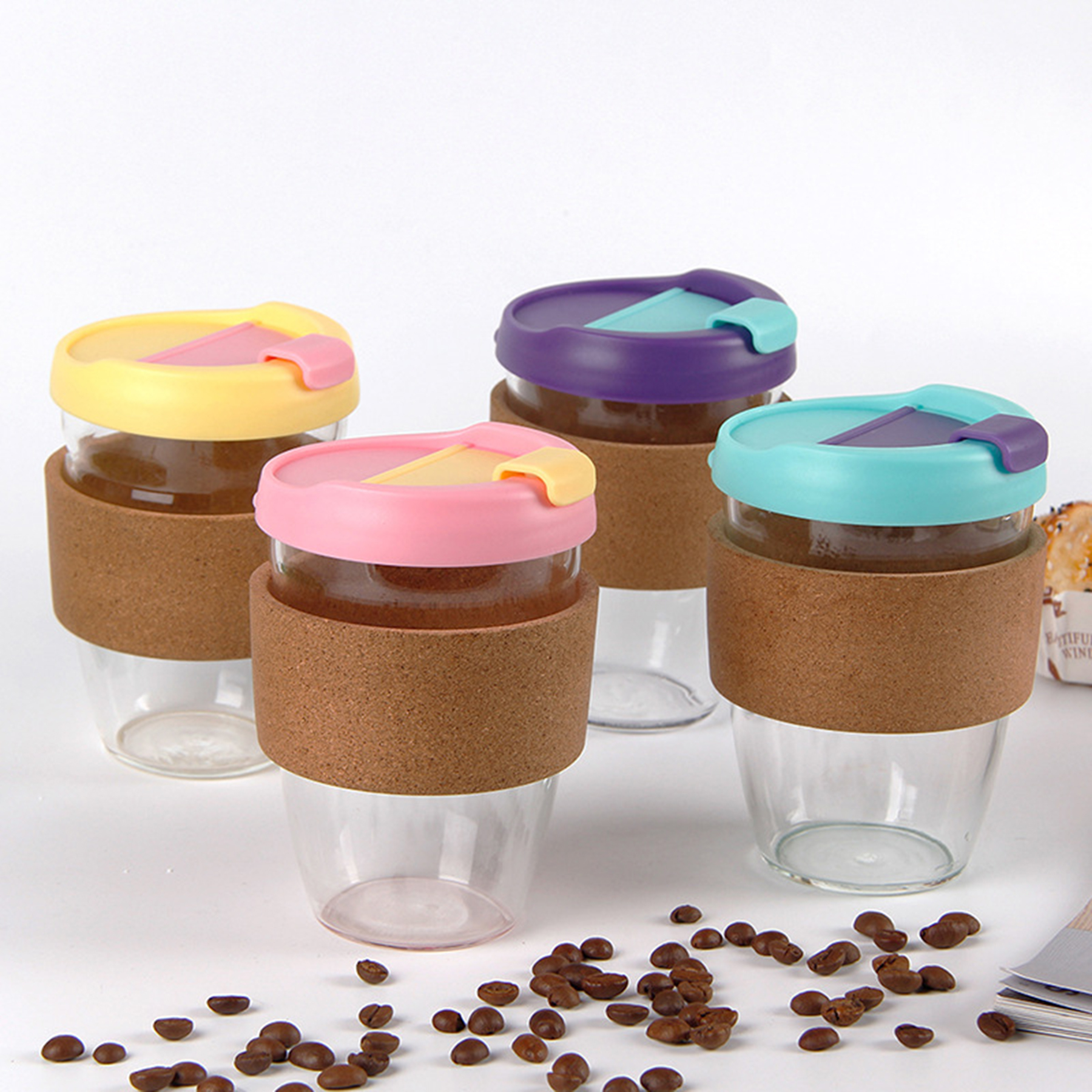 Glass Water Bottles with Lid 3