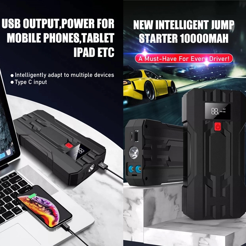 12V Automotive Power Pack Portable Car Battery Jump Starter 2