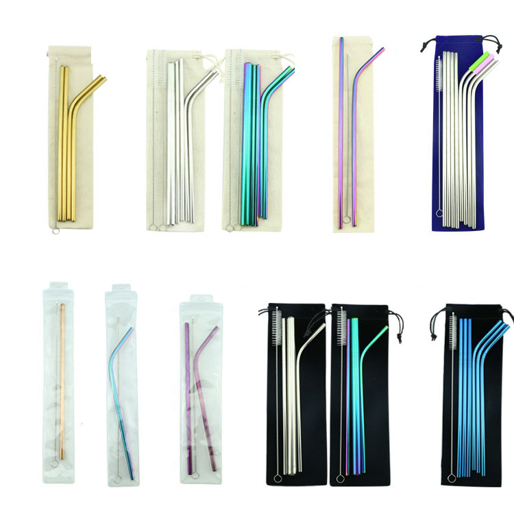 Stainless Steel Straw with Cleaner 2