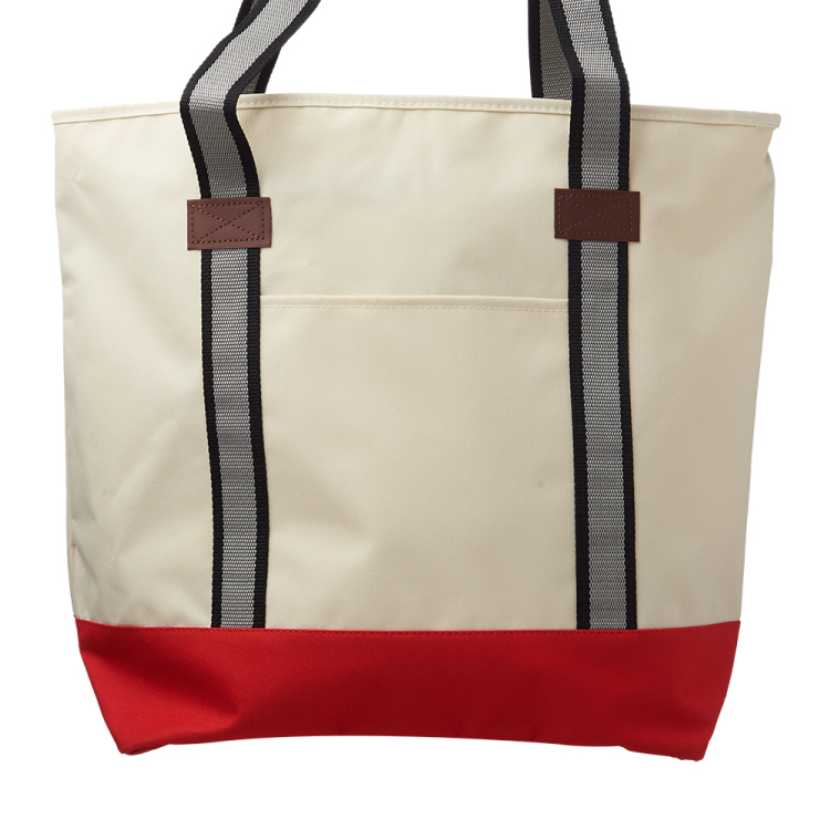 Large Sea Coast Polyester Tote Bag 1