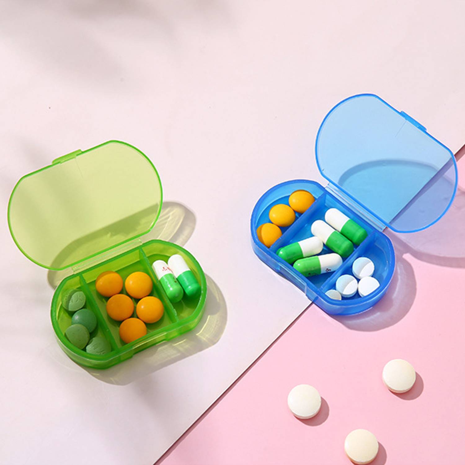 3 Compartment Convenient Portable Pill Box 4