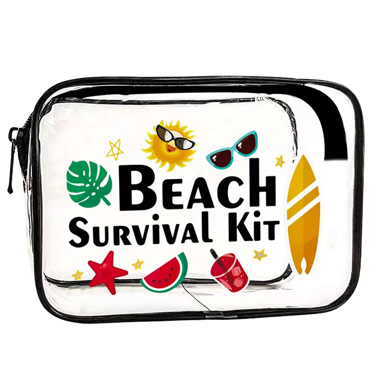 Transparent PVC Waterproof Beach Makeup Organizer Bag 5