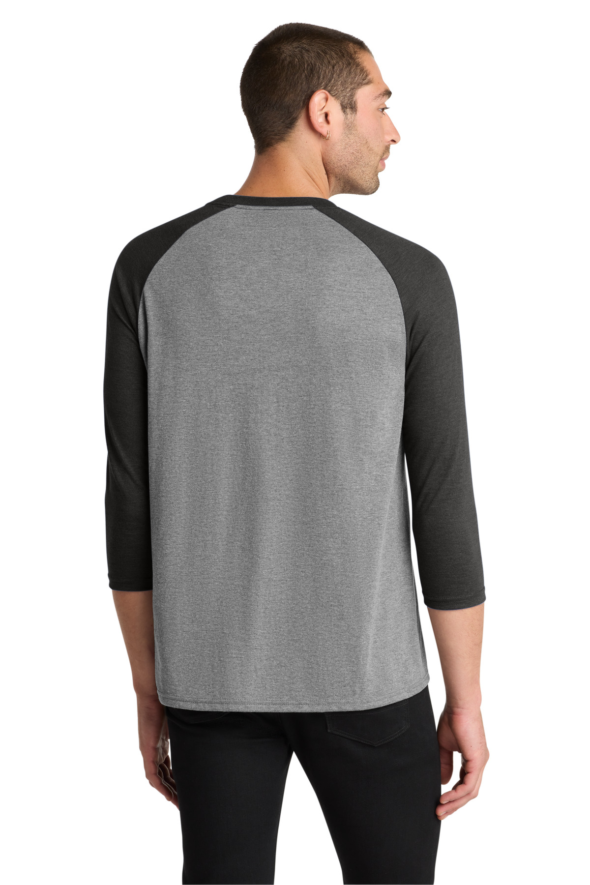District Perfect Tri 3/4-Sleeve Raglan. DM136 49