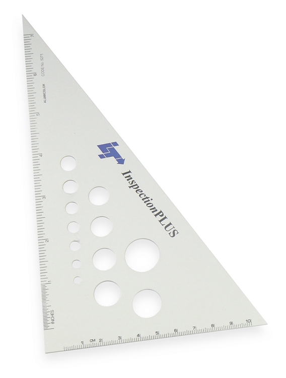 8" 30/60/90 Degree Aluminum Triangle 1