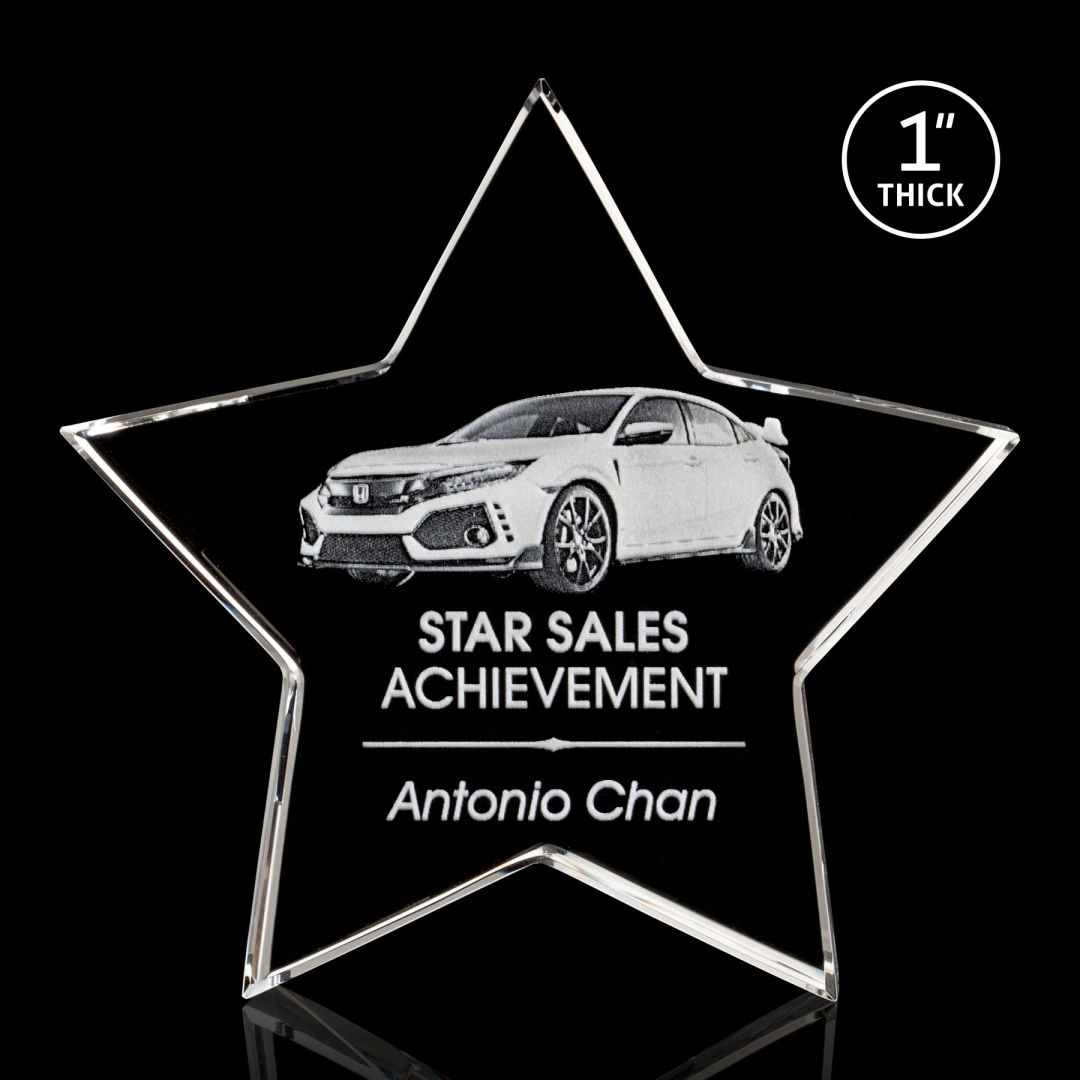Standing Star Award 3D