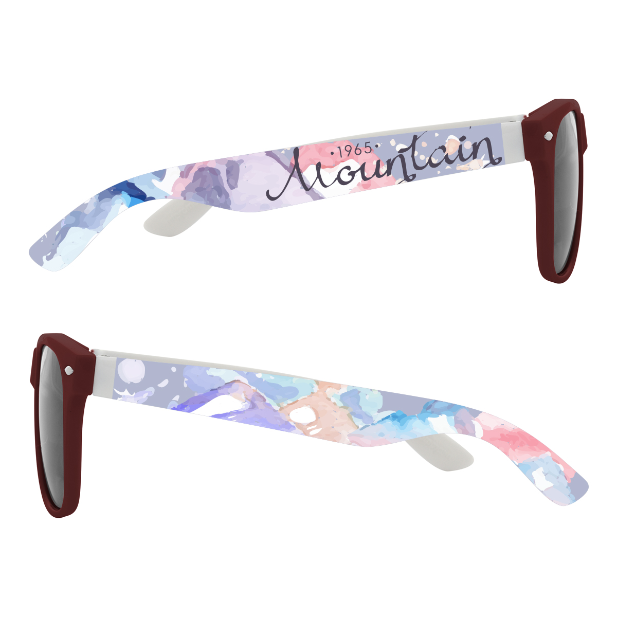 Full Color Colorblock Malibu Sunglasses 37