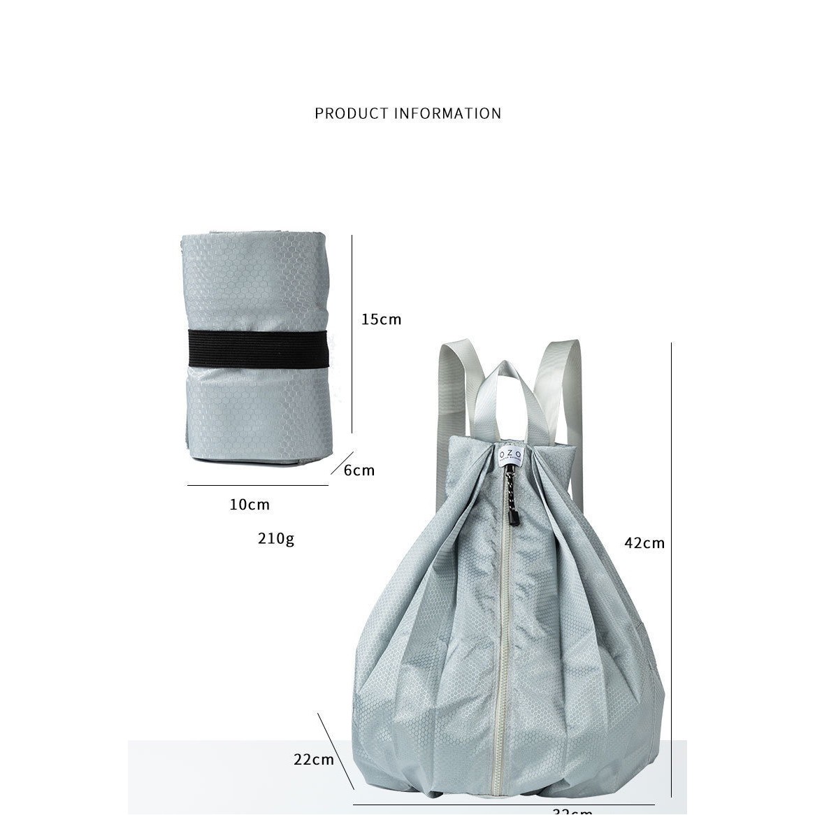 Foldable Water-Resistant Outdoor Shopping Backpack 3