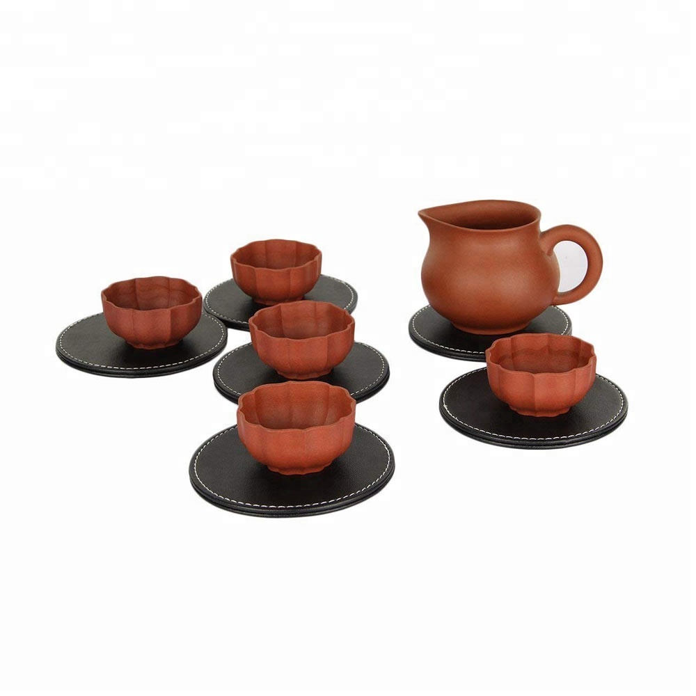 Round Leather Coaster 7