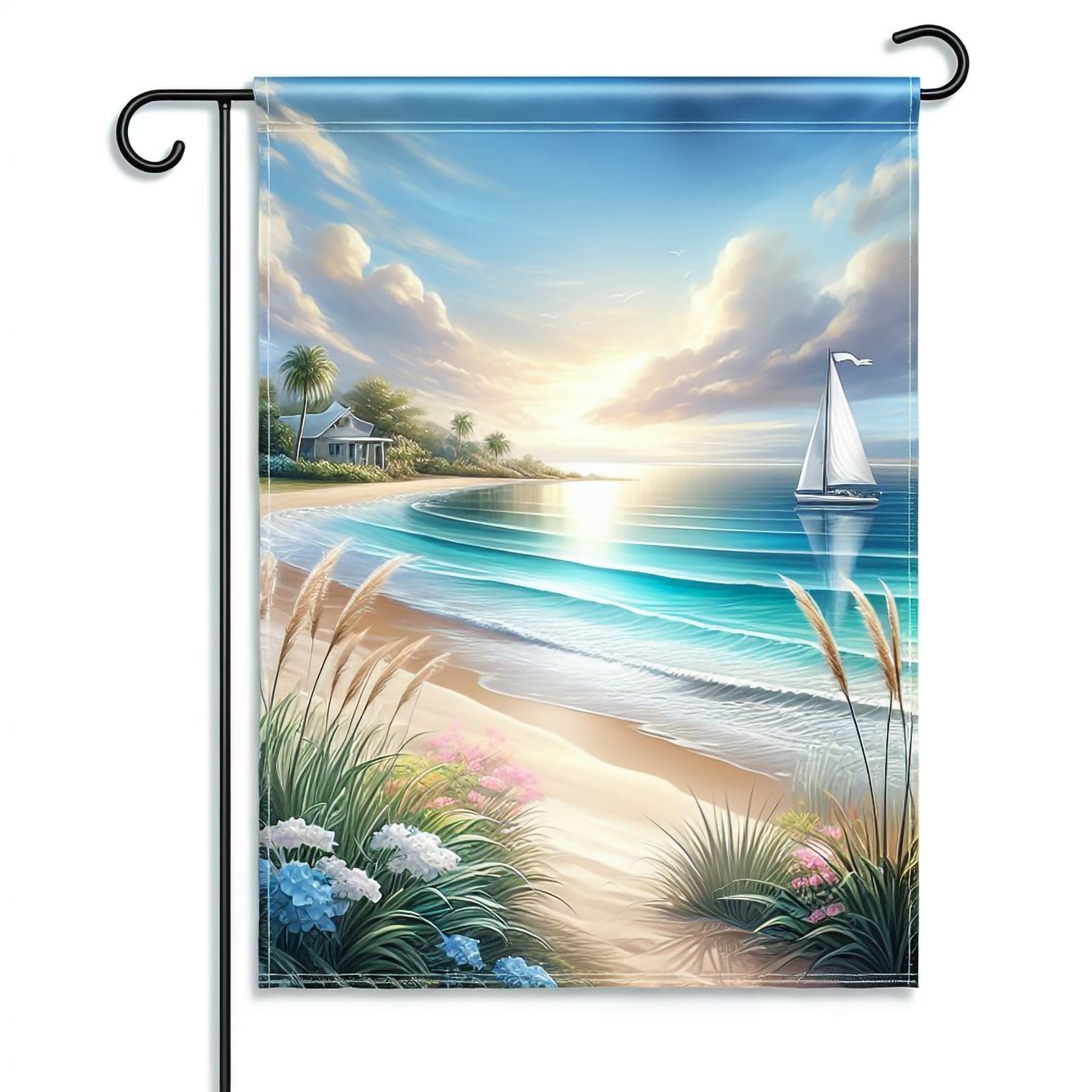 Single Layer 18" X 12" Outdoor Garden Flag 2