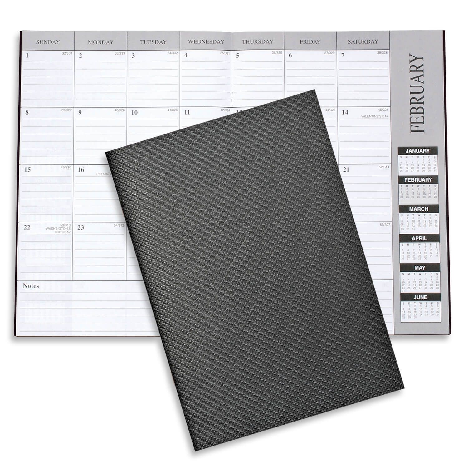 Academic Monthly Desk Planner - Leatherette 14