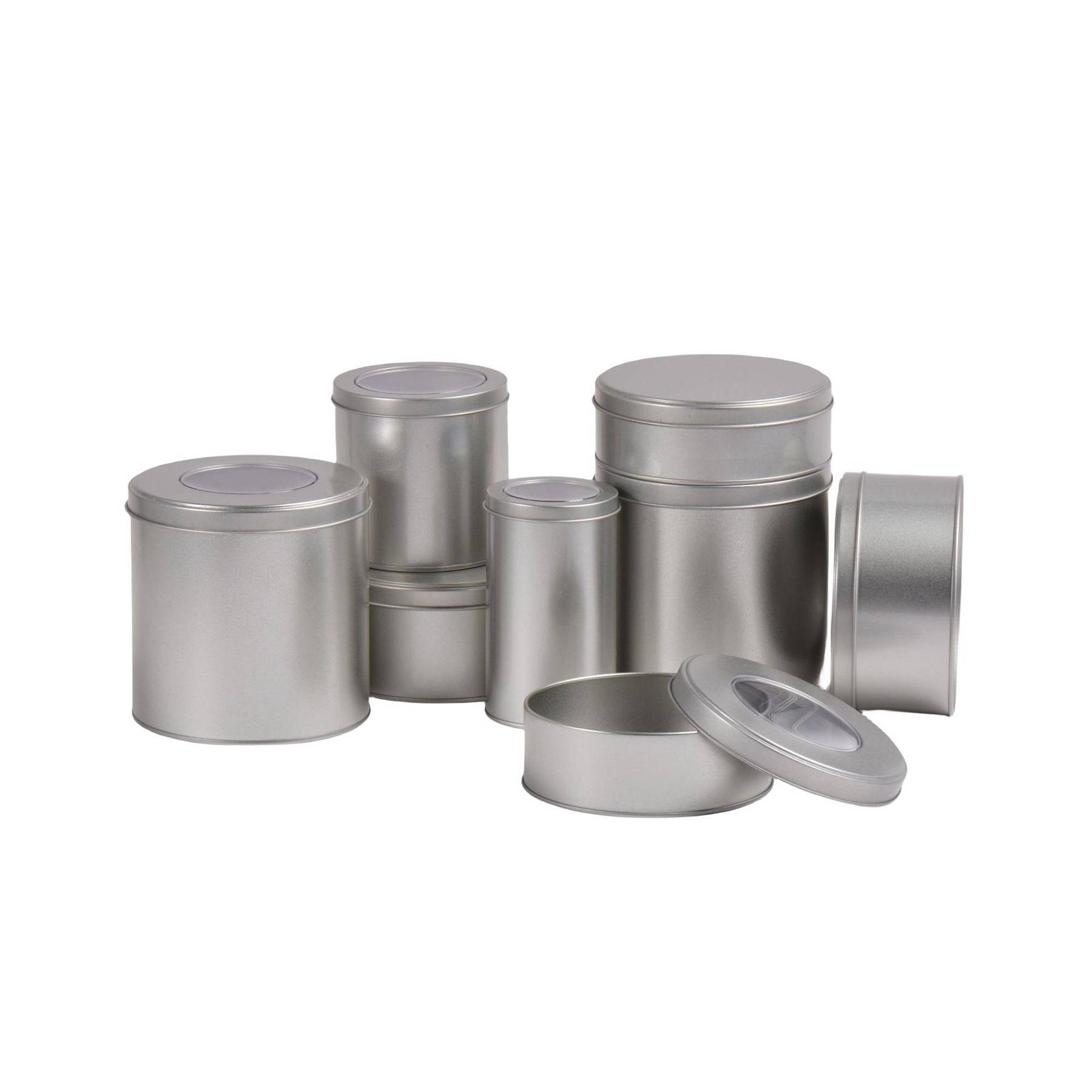 Round candy snack tin box 5