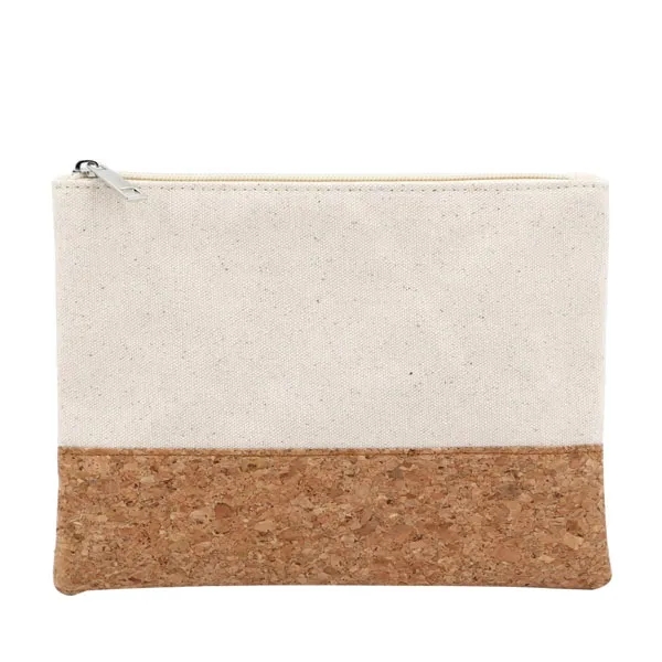 Eco friendly Cork and Canvas Cosmetic Bag 4