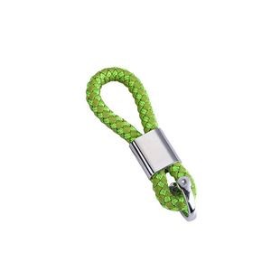 Sophisticated Weaved PU Leather Keychain With Plastic Buckle 48