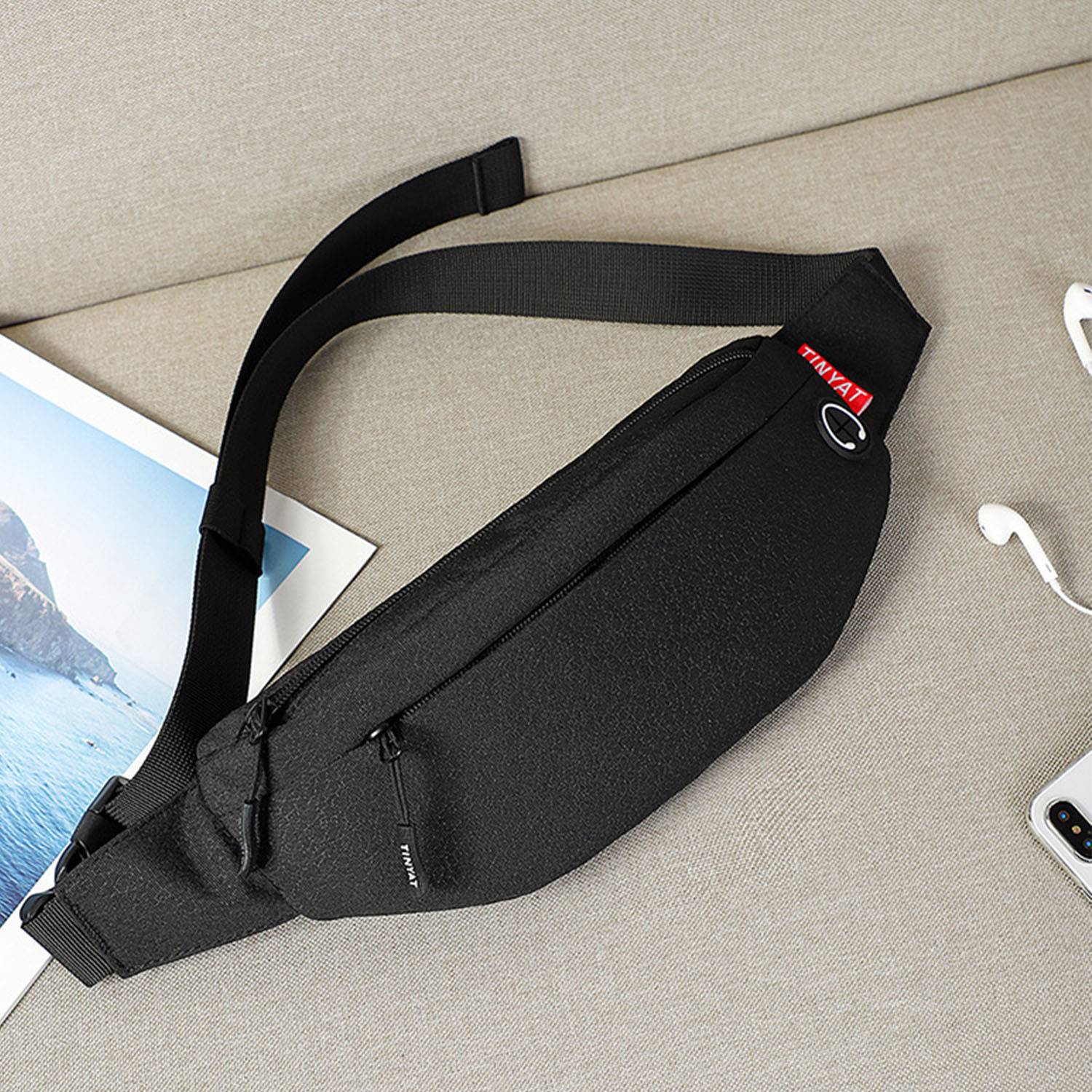 Nylon Outdoor Chest Sports Bag for men 2