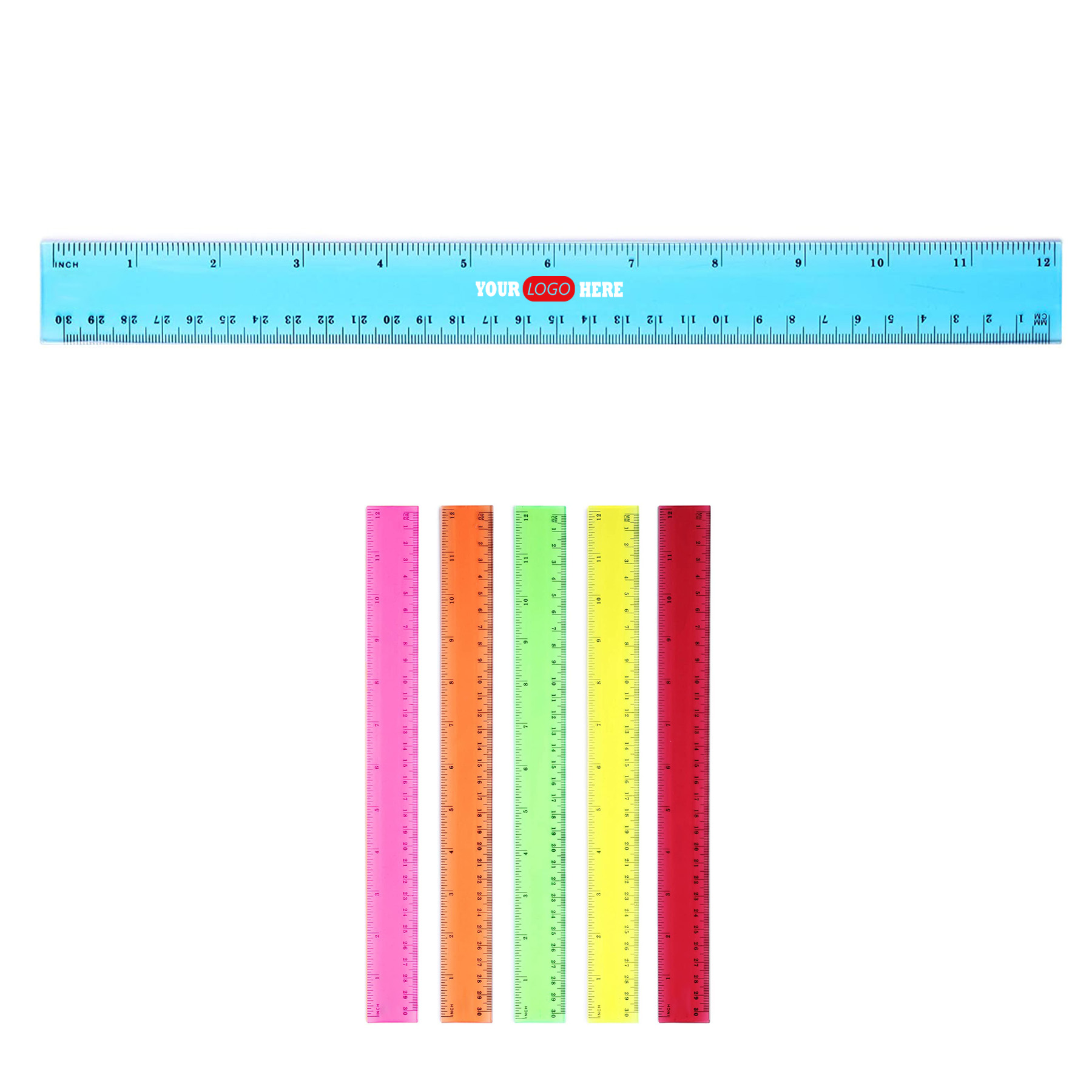 Assorted Color School Ruler 2