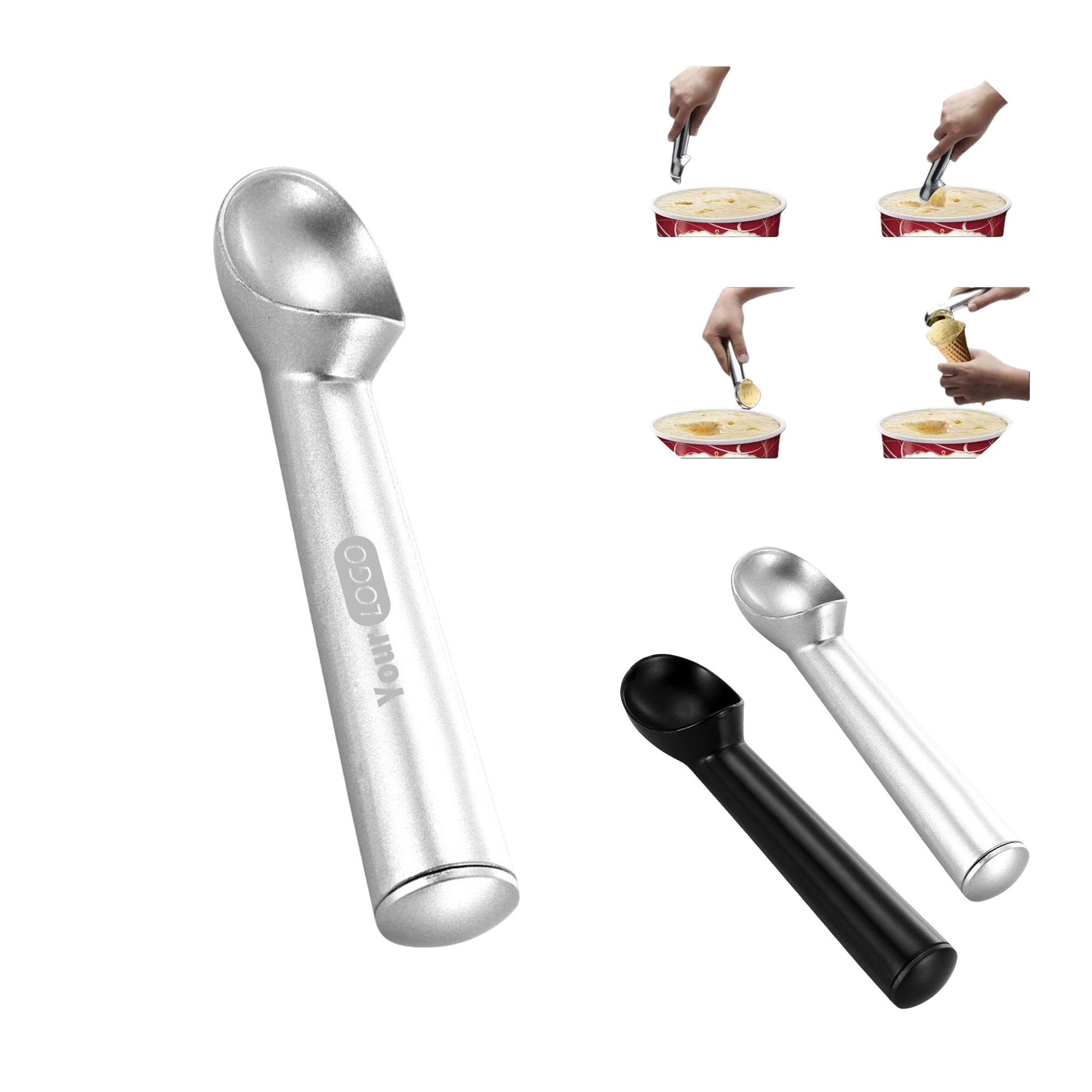 Custom Logo Stainless Steel Dessert Scoop 2