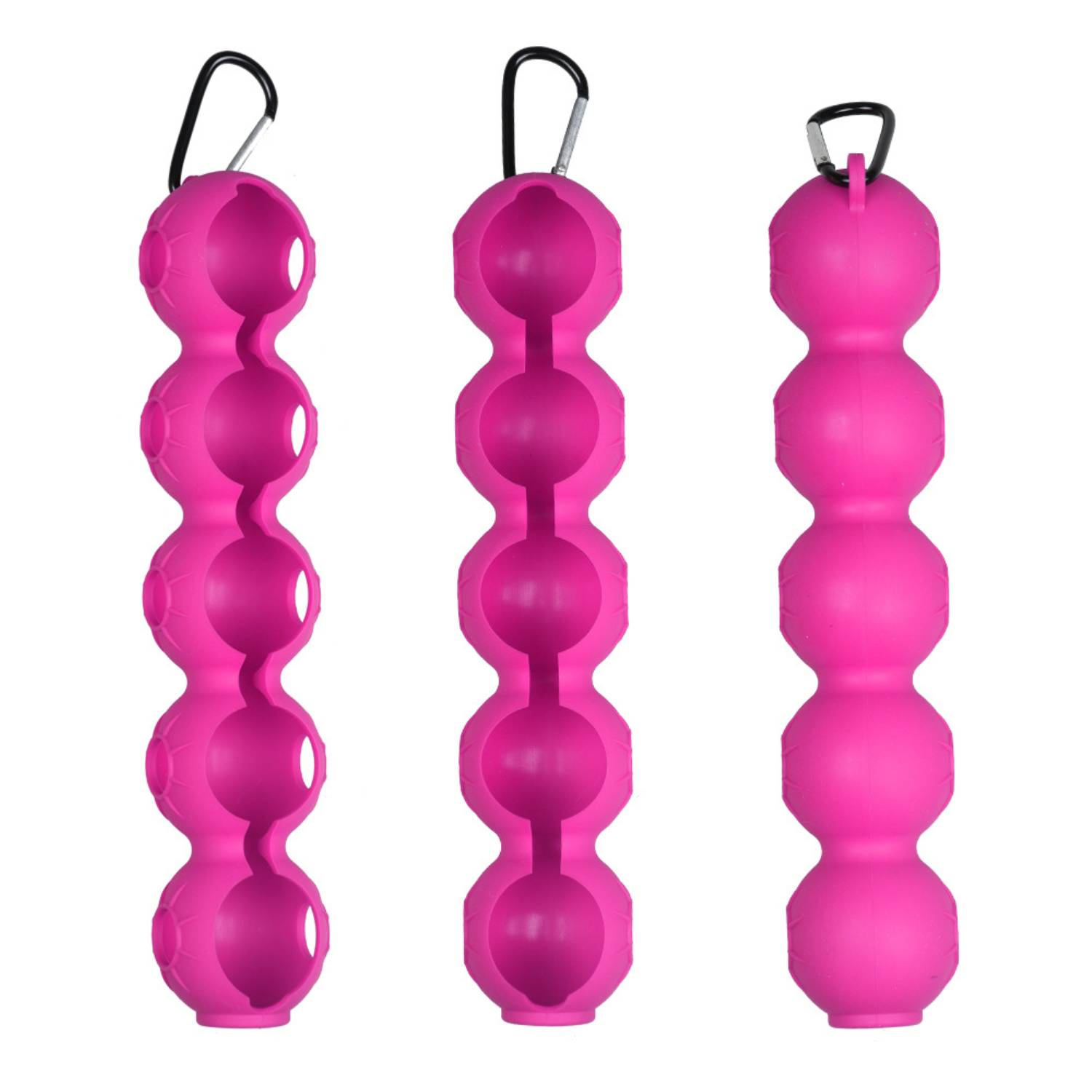 Duo Silicone Golf Ball Holder with Carabiner 6