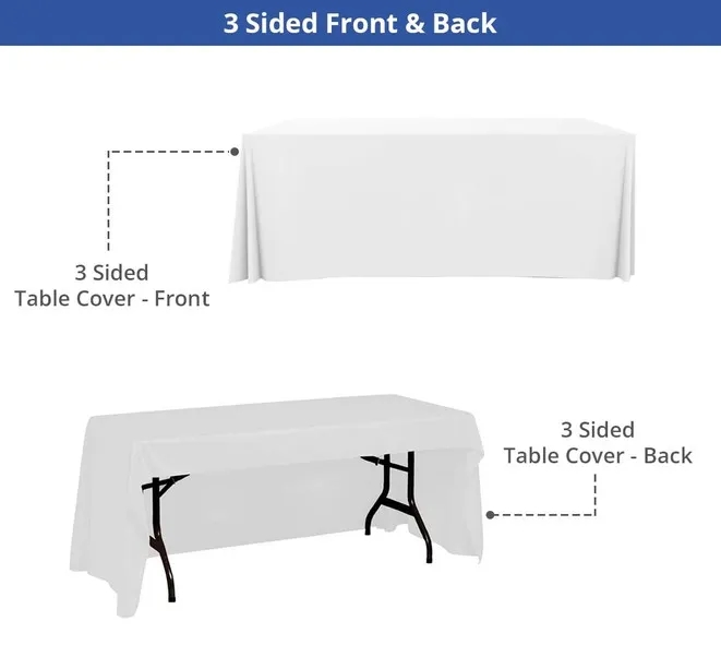 Solid Color Table Throws - 4 Sided(6ft x 2.5ft) 7