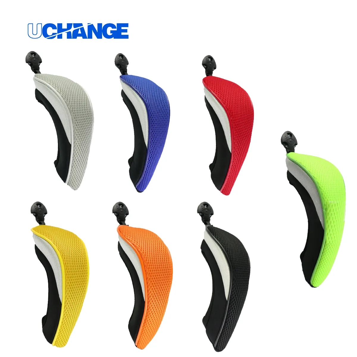 Golf Iron Headcovers Set w/ Hook - Multi-Color 7
