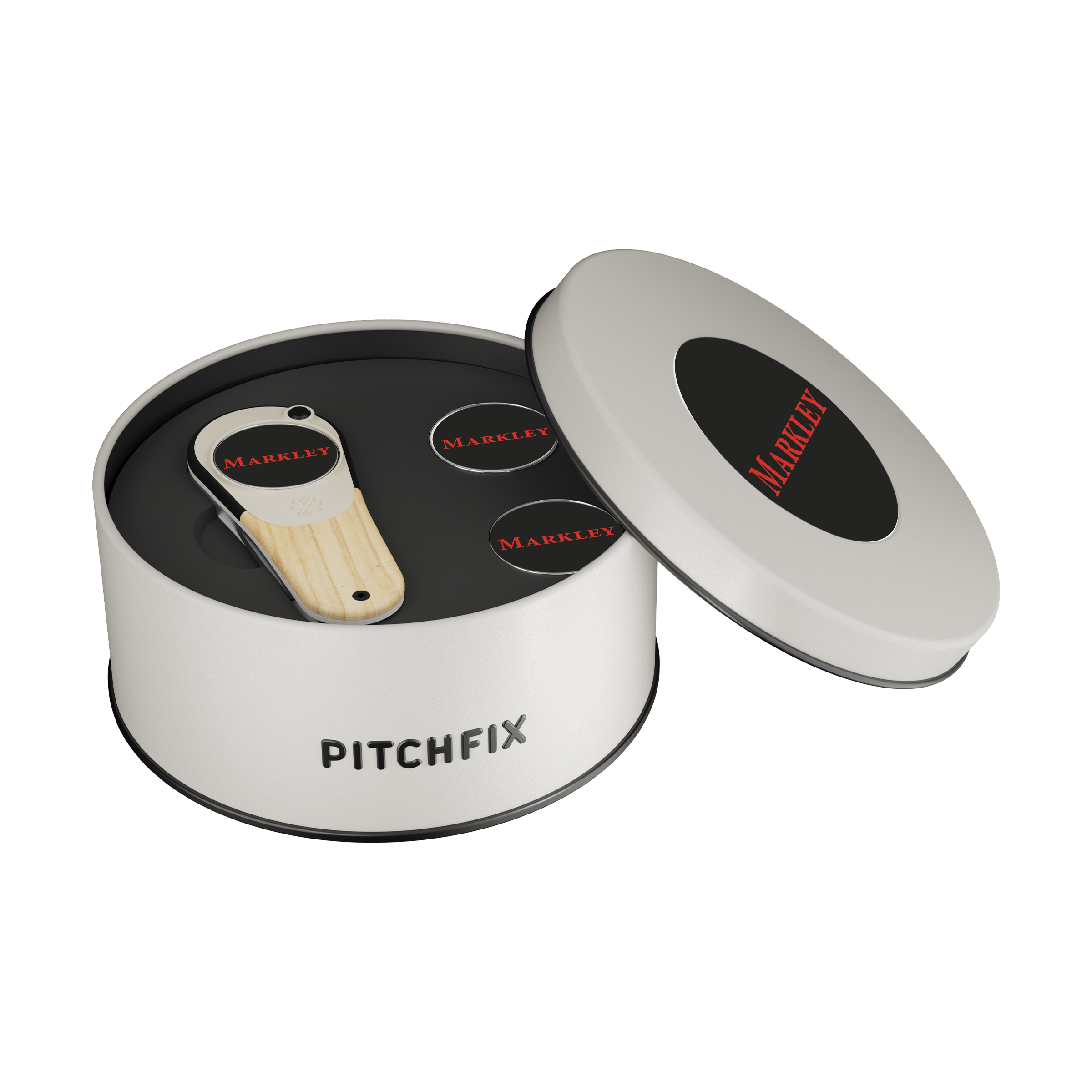 Pitchfix Woodie Golf Divot Tool Deluxe Gift Set 2