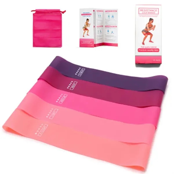 Silicone Yoga Stretch Band(Five piece set) 4