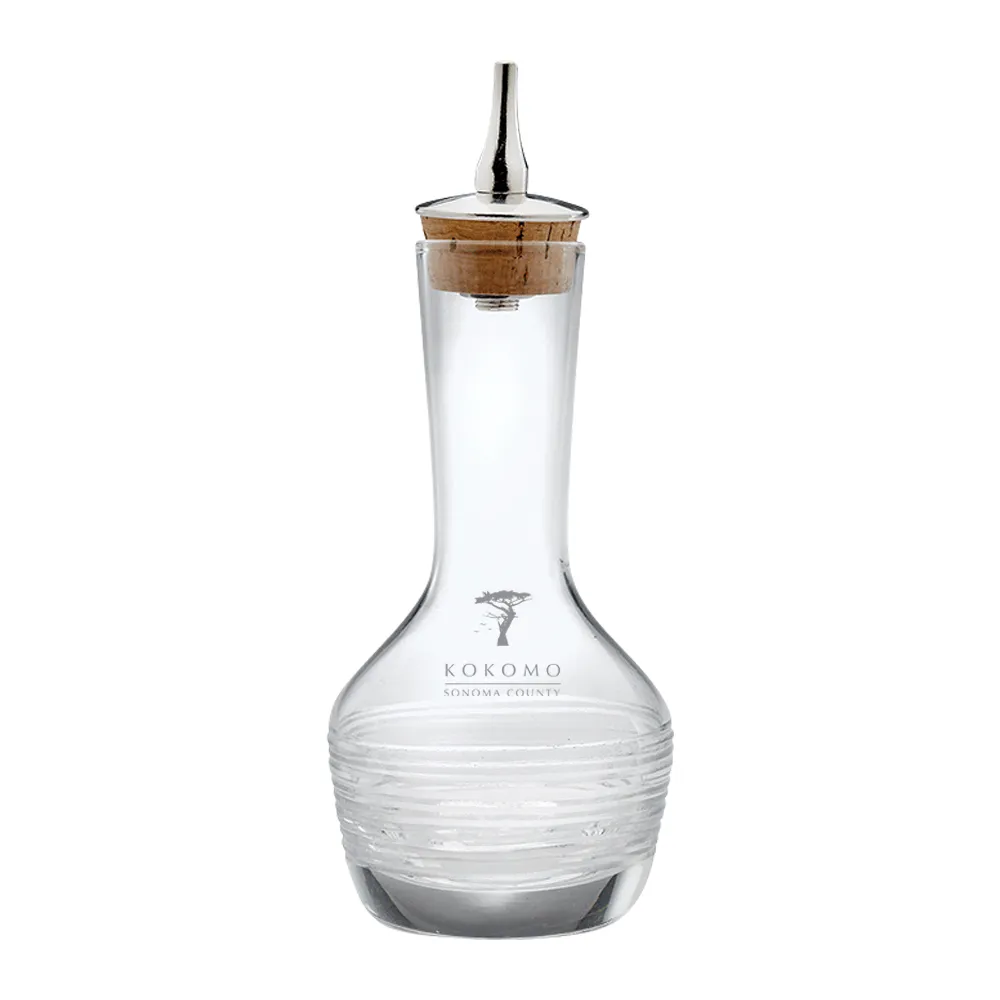 3oz. Glass Bitters Bottle Contemporary Design 1