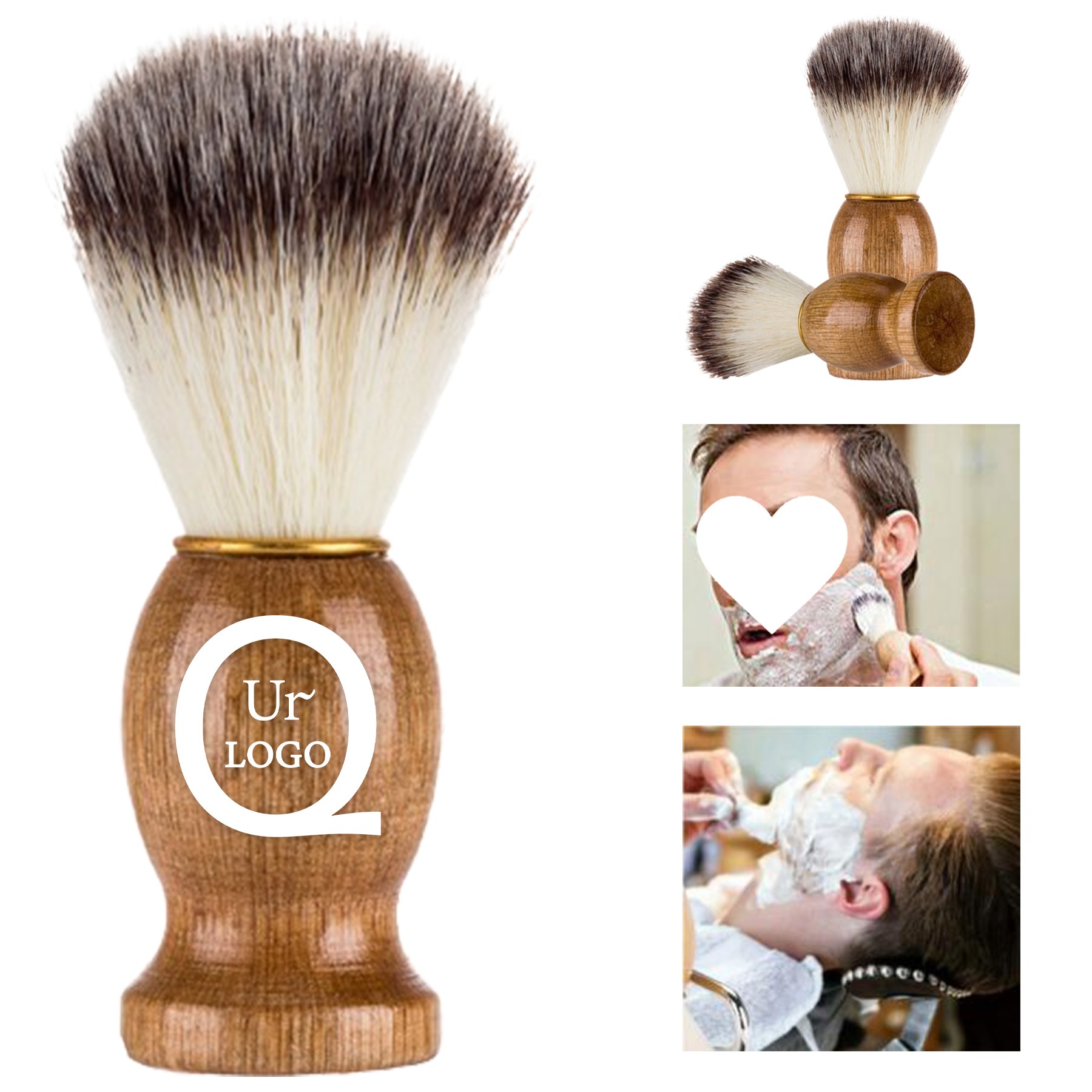 4.33 X 1.37 X 1.37 Inch Facial Beard Brush